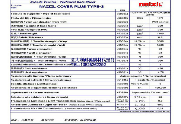 耐馳二氧化鈦TYPE3膜